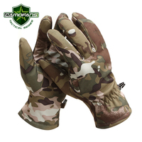 Новые камуфляжные  мужские тактические перчатки, Зимние водонепроницаемые  флисовые перчаткиCF046